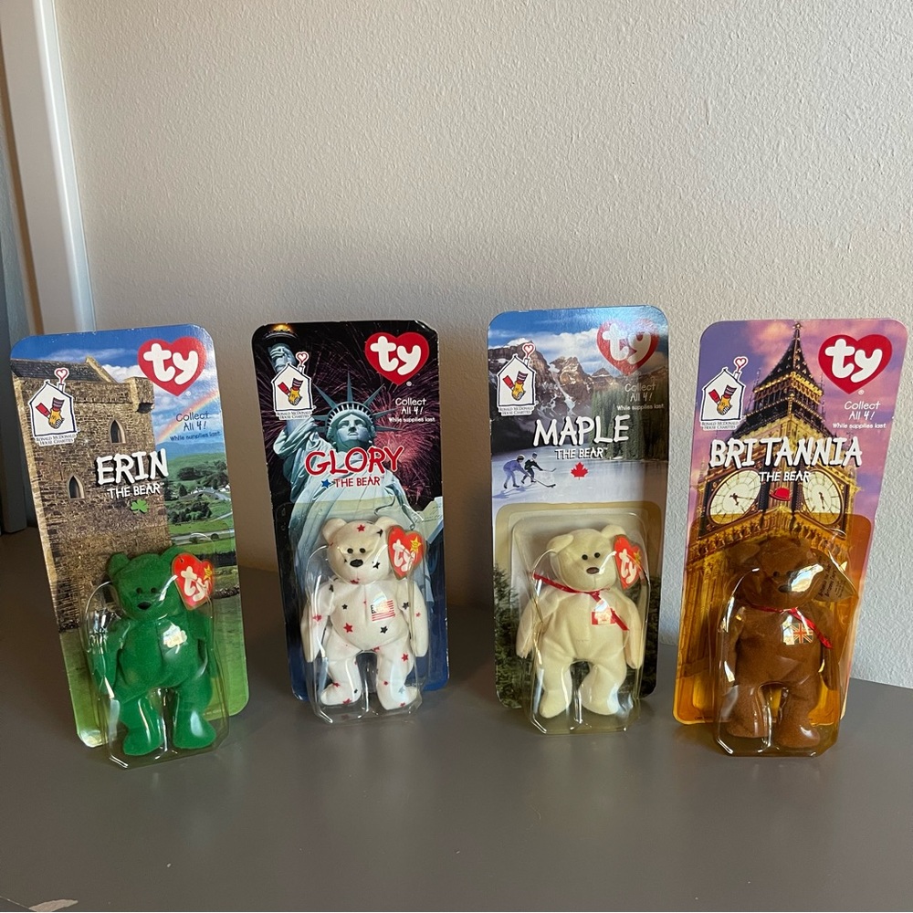 Ty International Beanie Baby Bear Set